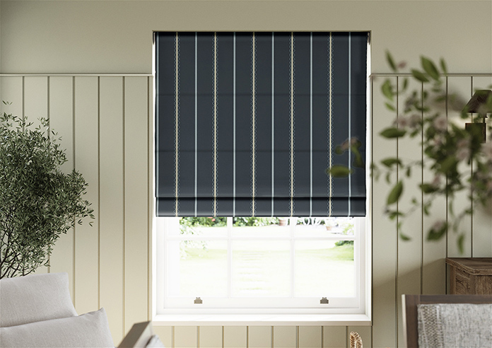 The British Stripe Co. Alfred, Polzeath No.1 - Twist&Fit Roman Blind - Image 3
